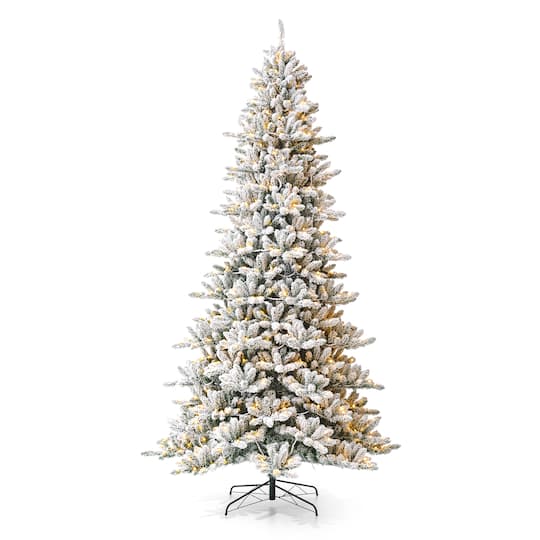9ft. Pre-Lit Full Fir Artificial Christmas Tree, Warm White LED Lights